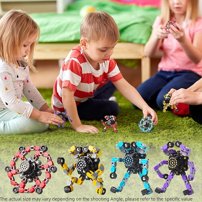 Transformable Fidget Spinners Toys 4 Pcs - Image 3
