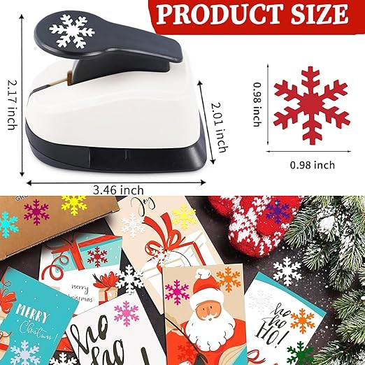 Snowflakes Punch for Crafting, 1 Inch Christmas Punch, Paper Punches for - Image 5