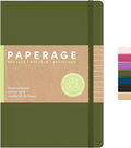PAPERAGE Recycled Lined Journal Notebook, 160 Pages, Medium 5.6 in x 8 in by PAPERAGE