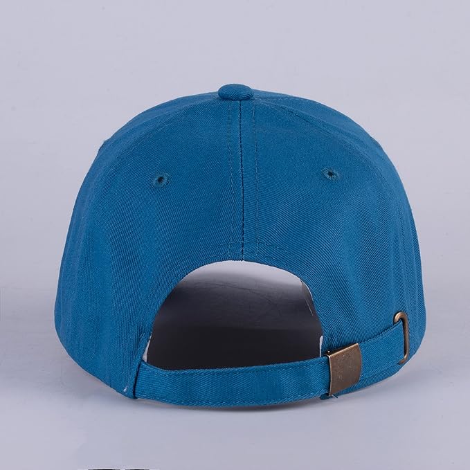 LANGZHEN Unisex Baseball Cap 100% Cotton Fits Men Women Washed Denim Adjustable Dad Hat