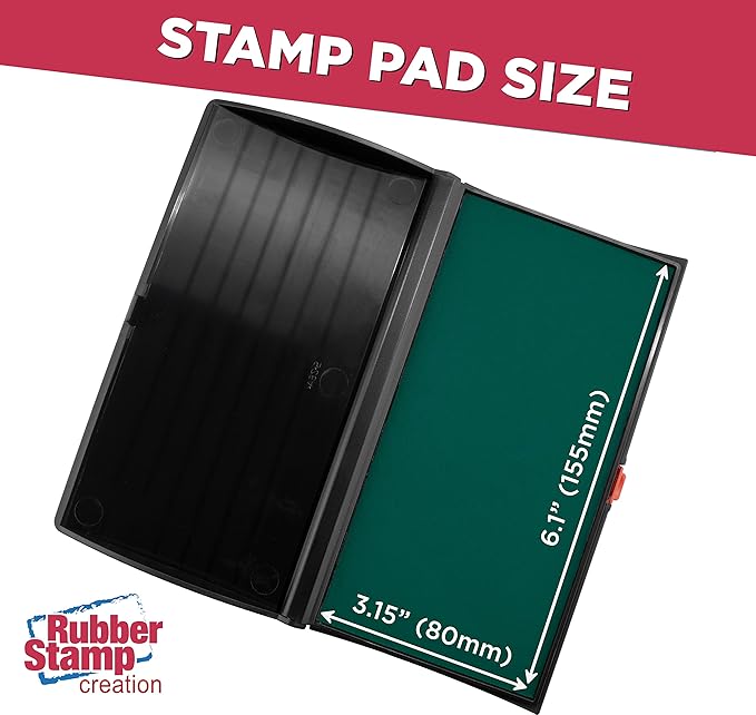 Large Premium Green Ink Stamp Pad - Image 3