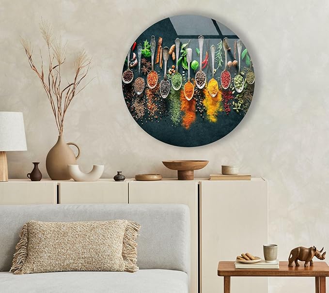 My Photostation.com 60WX40H'' Spoon Spices Glass Wall ArtTempered Glass - Image 6