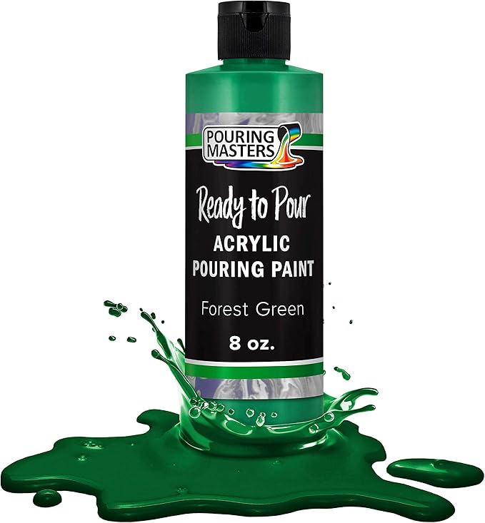 Pouring Masters Forest Green Ready to Pour Acrylic Pouring Paint by USArtSupply