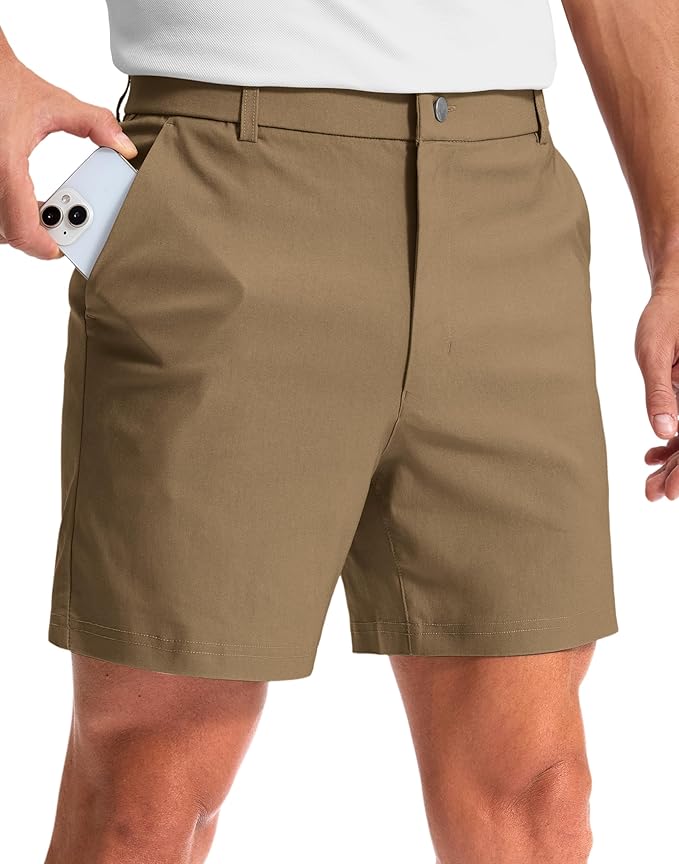 G Gradual Men's Golf Dress Shorts 5"/ 7"/ 9" Stretch Casual Work Flat Front Shorts for Men with 3 Pockets Quick Dry