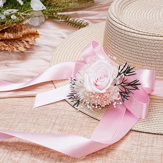 LaRibbons 1 1/2 Inch 50 Yard Double Faced Satin Ribbon, Light Pink Satin Craft - Image 3