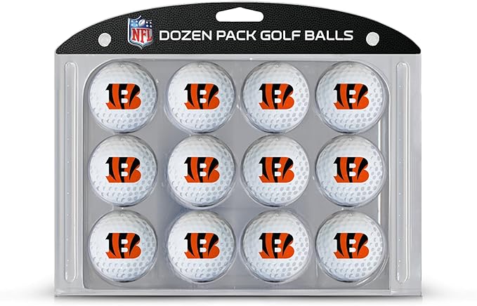 Team Golf NFL Dozen Regulation Size Golf Balls, 12 Pack, Full Color Durable Team Imprint