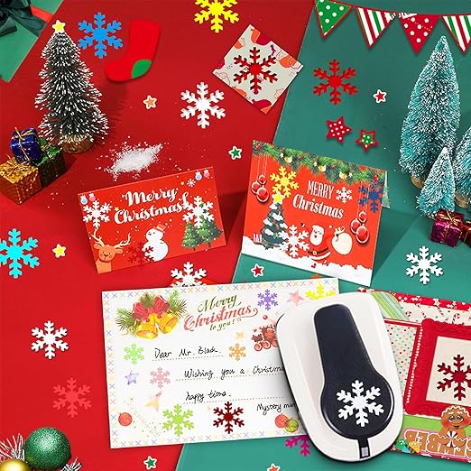 Snowflakes Punch for Crafting, 1 Inch Christmas Punch, Paper Punches for - Image 7