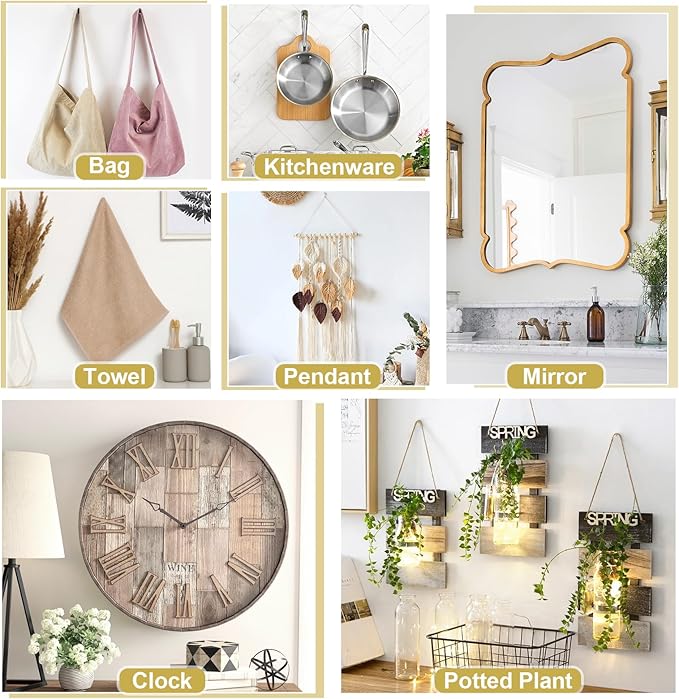 120PCS Nails for Hanging Pictures, 4 Sizes Picture Hanging Nails for Wall - Image 6