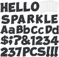 237 Pcs Glitter Bulletin Board Letters, Numbers and Punctuation, Poster Board by xiheer