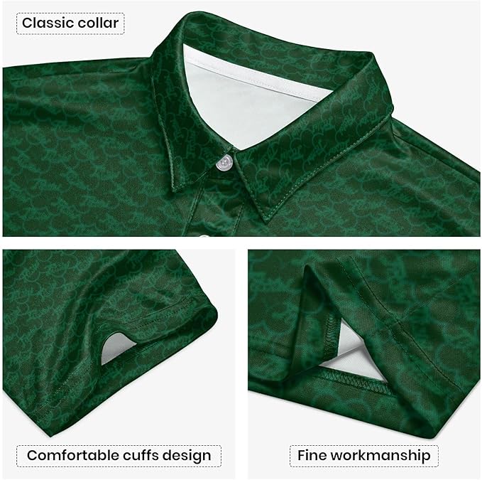 Mens Golf Shirts Golf Polo Shirts for Men Short Sleeve Polo Shirts Golf Gifts