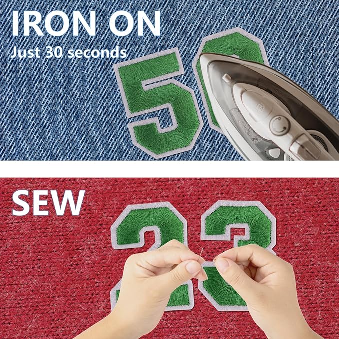 Number Iron On Patches, Numbers 0-9 Embroidery Applique Patch, DIY Decorative - Image 4
