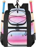 MATEIN Softball Bag, Lightweight Baseball Backpack with Shoe Compartment, Baseball Bag with Fence Hook for TBall Bat & Equipment, Softball Gifts Catchers Backpack for Women Fit Catcher’s Mitt, Helmet