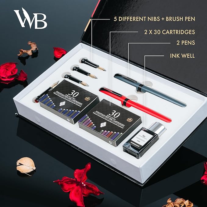 Wordsworth and Black Calligraphy Pen Set - Image 2
