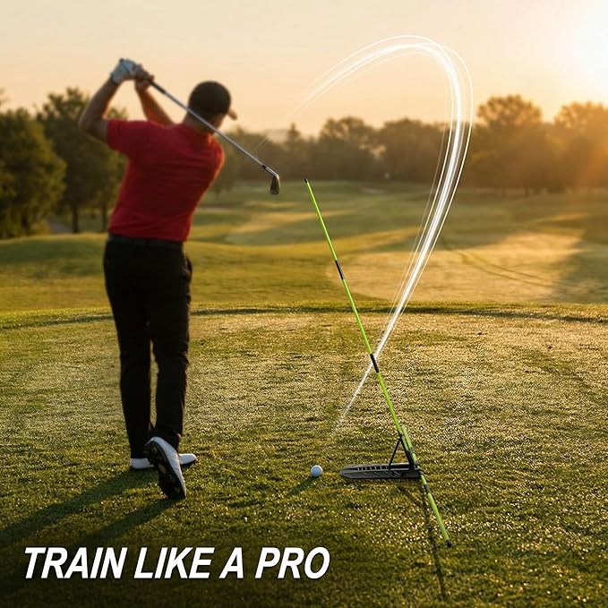 Golf Alignment Stick Holder, Golf Swing Trainer Training Aid, Adjustable Golf Posture Corrector, Portable Golf Swing Correction Equipment for Indoor & Outdoor Practice for Men Women Beginners