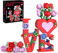 Romantic Love Heart Vase Building Set by QIFUN