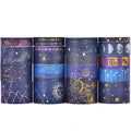 20 Rolls Galaxy Washi Tape Set Stars Arts Adhesive Tapes Gold Silver Foil by Songdao