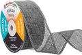 Mandala Crafts Gray Burlap Ribbon 1.5 Inches Wide Jute Ribbons by MandalaCrafts