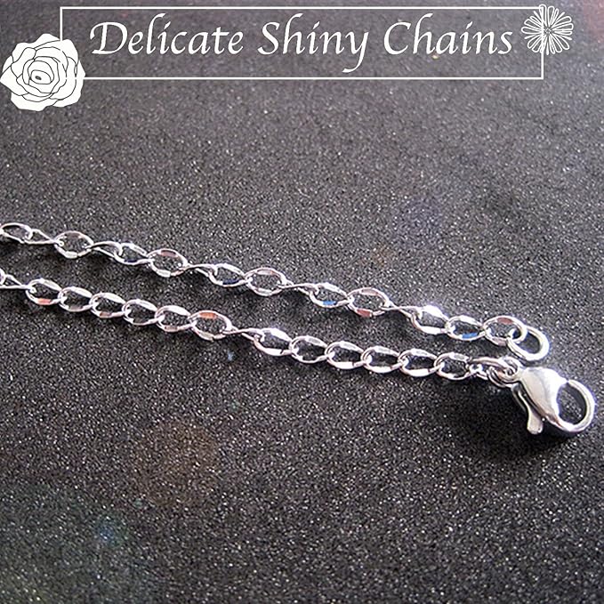 Jishi 33ft Twisted Cable Chain 2mm Silver Stainless Steel Link Chain, Jewelry - Image 4
