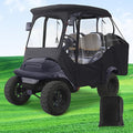 DRIVE UP Golf Cart Enclosure, Club Car Enclosure Fits for 4 Passengers Club Car Precedent Golf Cart, 600D Waterproof Portable Golf Cart Cover 4 Passenger with Zippered Doors and 4-Sided Clear Window