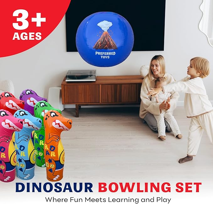 Inflatable Dinosaur Bowling Set - Image 6