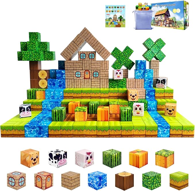 Magnetic Blocks Building Toys for Kids: Magnetic Blocks for Kids Ages 3-4 by Aleath