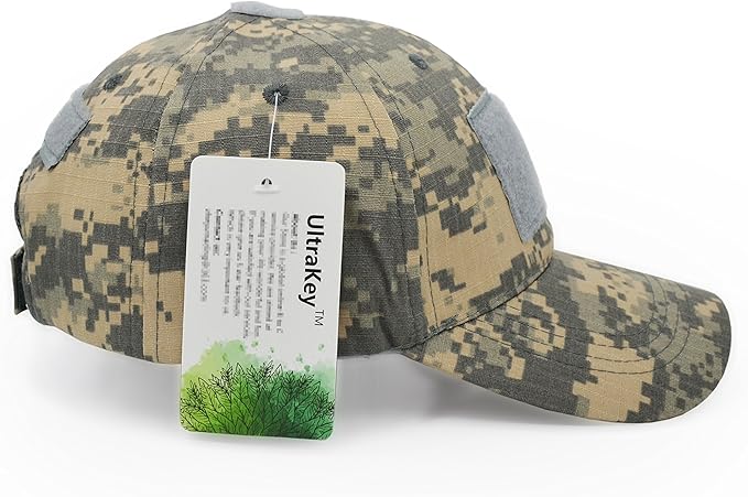UltraKey Military Tactical Operator Cap, Outdoor Army Hat Hunting Camouflage Baseball Cap