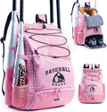 Baseball Bag for Youth & Adult with 4 Bat Sleeves - Softball Bat Bag with Shoe Compartment - Baseball Backpack for T-Ball, Softball Equipment, Baseball Gear, Baseball Bags for Boys 8-12