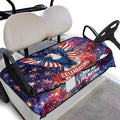 Golf Cart Seat Covers, Universal Golf Cart Seat Towel Blanket with 4 Front Pockets & Nonskid Bottom Fits for Club Car 2 Person Seats Golf Carts