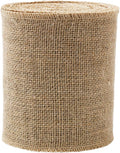 LaRibbons 6 Inch Burlap Wide Fabric Craft Ribbon，10 Yard, Natural Brown Ribbon by LaRibbons
