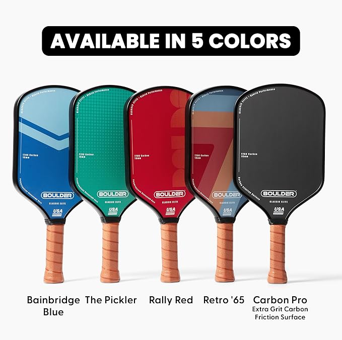 Boulder Carbon Fiber Pickleball Paddle | T700 Carbon Fiber | USAPA Approved - Image 6