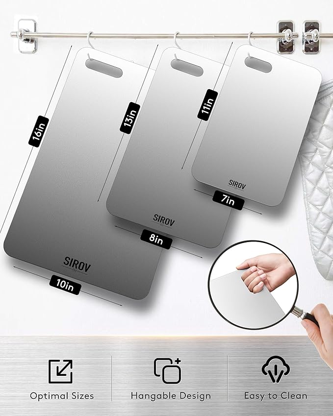 Titanium Cutting Board, Premium Titanium Cutting Board Set of 3, Pure Kitchen - Image 7