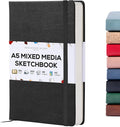 Beechmore Books A5 Sketch Book – 5.8"x8.3" Premium Vegan Leather Hardcover by BeechmoreBooks