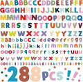 288 PCS Alphabet Combo Set, Large Size Letters Uppercase/Lowercase Letters by SpriteGru