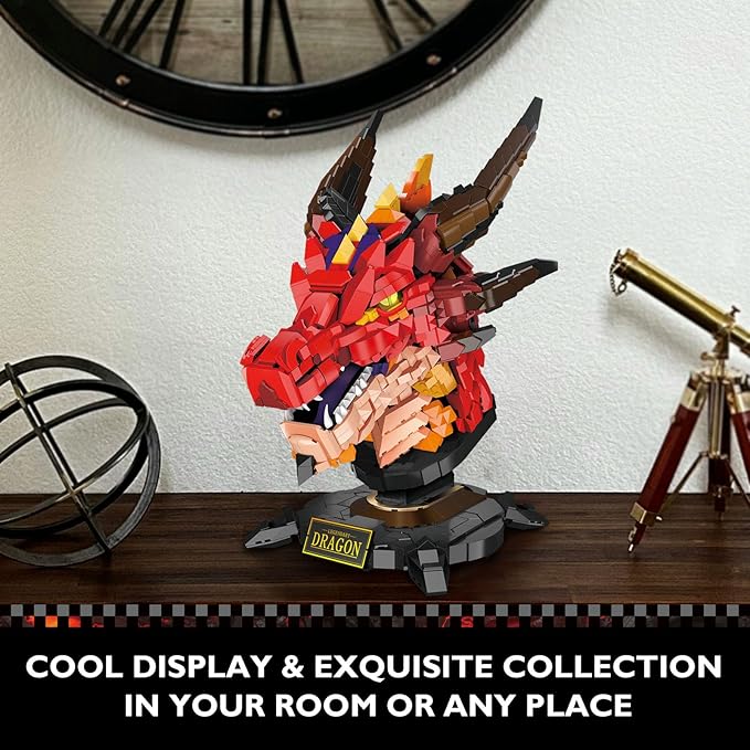 JMBricklayer Dragon Set for Adults 70105, Cool Animals Model Dragon Head - Image 6