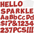 237 Pcs Glitter Bulletin Board Letters, Numbers and Punctuation, Poster Board by xiheer