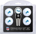 Team Golf NFL Regulation Size Golf Balls (4 Count) & Divot Tool with Removable Double-Sided Magnetic Marker