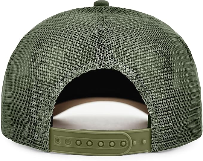 American Flag Trucker Hat - Snapback Hats for Men Women Baseball Cap - Breathable Mesh & Adjustable Fit for Casual Wear
