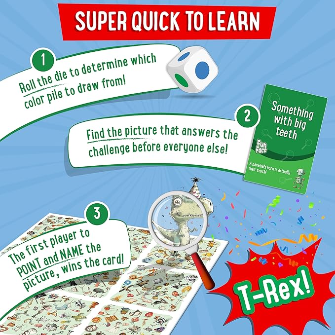 Fun Spot The Word Card Game, for Boys and Girls Who Love Educational Toys and - Image 2