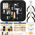 Mardatt 1250Pcs Jewelry Making Supplies Kit Includes 10 Colors 8mm Crystal Beads by Mardatt