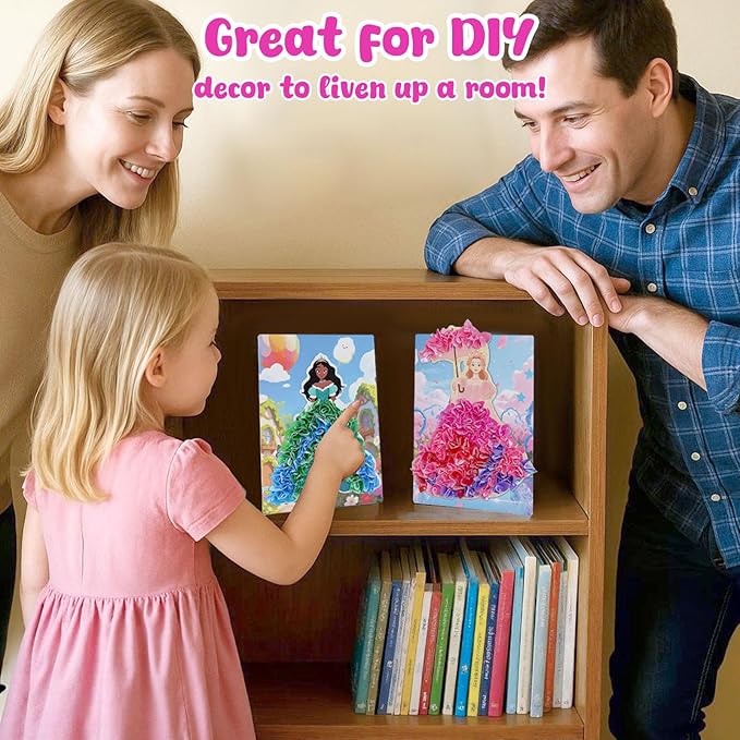 3 otters Poke in Art, Magical Princesses Party Favors Pretty Princess Game - Image 6