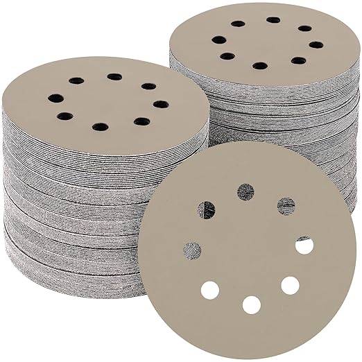 50PCS 5 inch Silicon Carbide Sanding Discs 5000 Grit, Wet Dry Orbital 5 Sander by POTUINOM