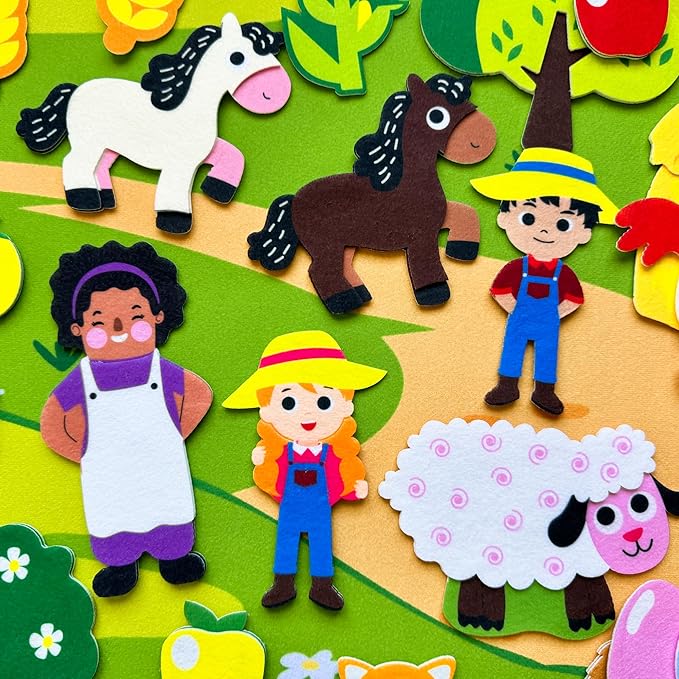 QUOKKA Farm Felt Board for Toddlers - Image 8