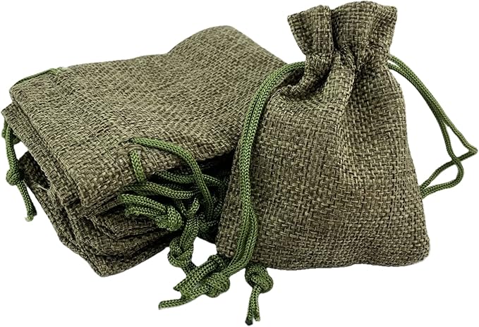 Palmhomee Pack of 25 Burlap Gift Bags by Palmhomee