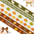 6 Rolls 30 Yards Thanksgiving Fall Ribbons Autumn Harvest Ribbons by Habbiful