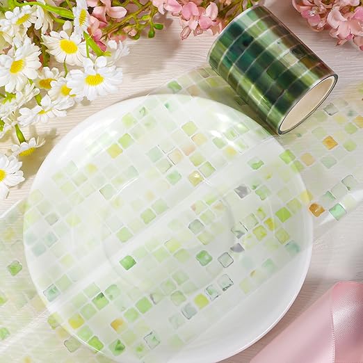 Green PET Tape for Journal Scrapbooking - Image 3
