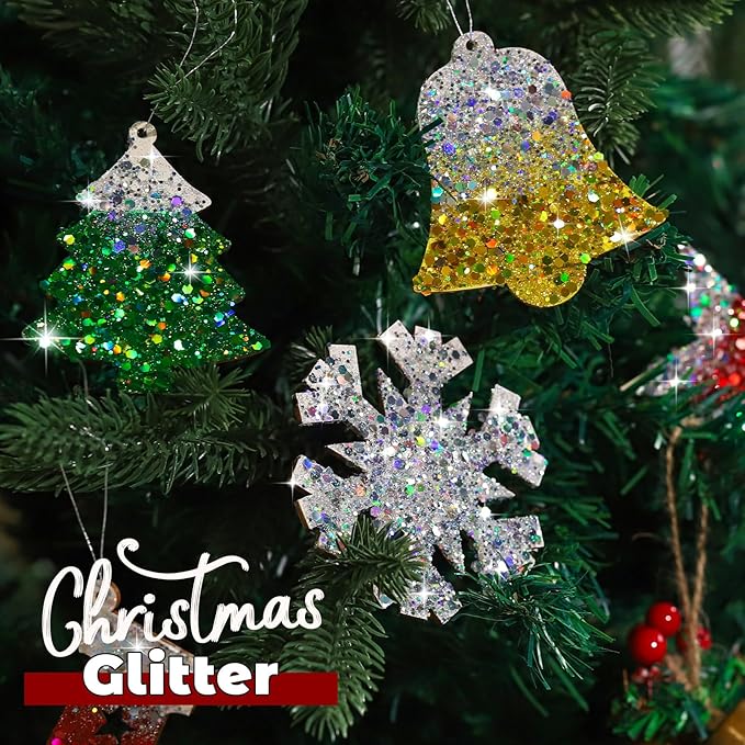 LEOBRO Silver Glitter, 160G/5.64OZ Holographic Chunky Glitter - Image 8
