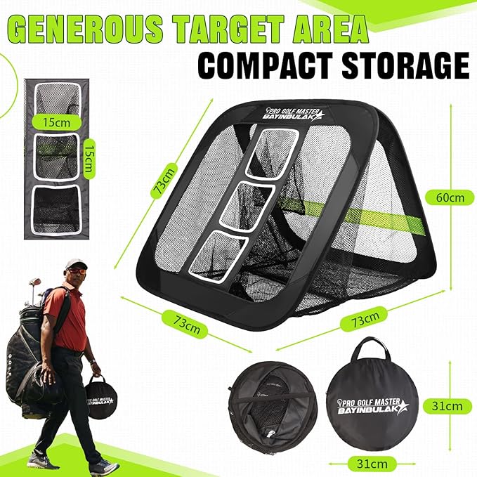 BAYINBULAK Golf Chipping Practice Net Backyard Driving Golf Accessories for Men Gift, 1 Pack
