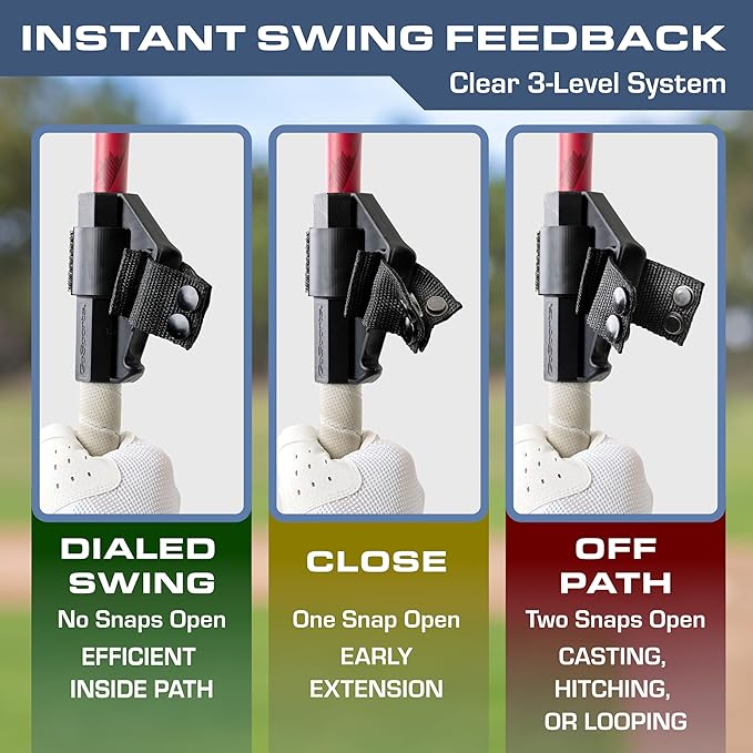 GoSports Pinpoint Baseball & Softball Swing Trainer Batting Aid - Baseball Training Equipment for Intermediate and Advanced Players