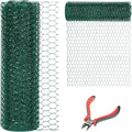 24'' x 150' Green Chicken Wire Fencing, 1 inch Chicken Wire and 20 Gauge by DOLEMODUO