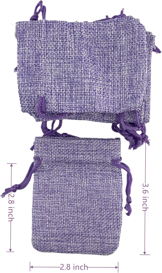 Palmhomee Pack of 25 Burlap Gift Bags - Image 2